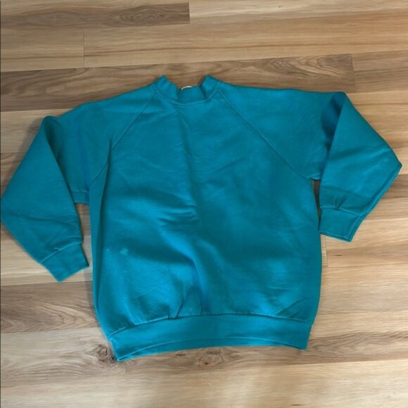 Teal Crewneck Sweatshirt - Picture 1 of 3